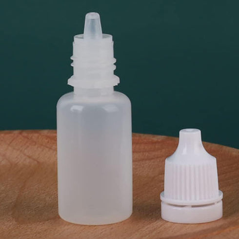 Othmro 10Pcs 0.7oz PE Plastic Bottles Lab Eye Dropper Bottles 20ml Squeezable Eye Liquid Dropper Bottles Small Mouth Drop Bottles Liquid Sample Se...