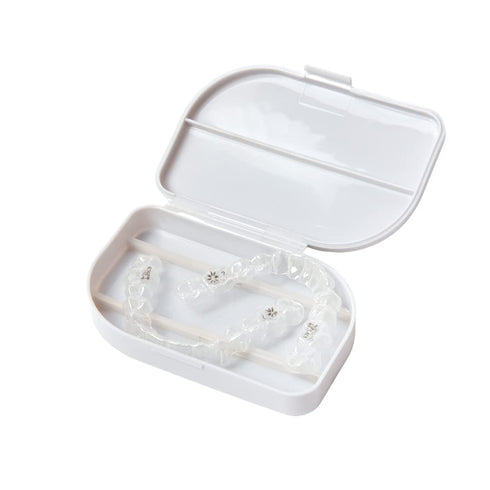Dental Mouthguard Containers, Rattle-Free Orthodontic Retainer Cases, Clear Aligner Cases Slim for Household and Travel - Light & Easy to Carry...