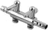 Stainless Steel 2 - Way Aquarium Chrome Metal Gang Manifold Air Line Control Valve Air Tap Air Splitter 2pcs...