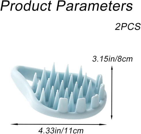 2 Pcs Scalp Massage Brushes Comfortable Scalp Care Brushes Deep Cleaning Shampoo Brushes for Hair Care and Head Relaxation(Shampoo Massage Brush)...