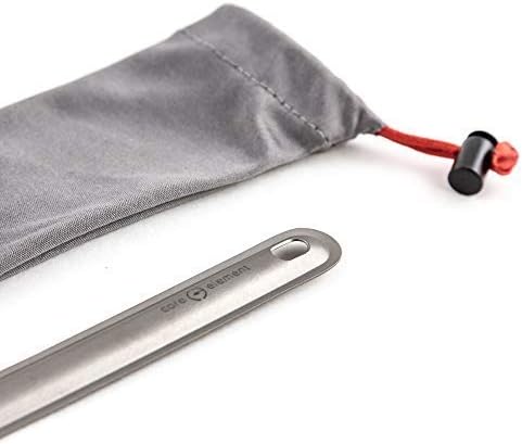 Core Element Pure Titanium 8.5" Long Handle Spork Outdoor Ultralight Bushcraft Campfire Flatware for Camping Backpacking Great for Freeze-dried me...