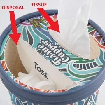 Car Tissue Holder with Soft and Disposable Travel Size Tissue Paper. Convenient Travel Tissues Box. Facial Tissues - Perfect Tissue Dispenser for ...