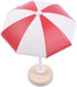 1/12 Dollhouse Beach Umbrella Plastic Deck Chair Umbrella Beach Accessories Aquarium Terrariums Decoration Cake Ornaments - Red M...