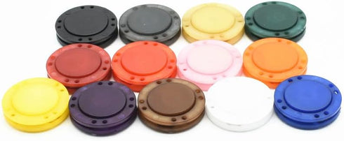 34L Magnetic Coat Buttons 21mm/0.83” Invisible Hidden Sewing Button Nylon with Magnets Inside for Coat Jacket Suitcase Bag Windbreaker Pajamas 6pc...