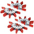 2" inch Metal Spring Clamps, 20 Pcs Heavy Duty Spring Metal Clips Clamps, Tent Clips with Rubber Tips for Woodworking Camping Photography Projects...