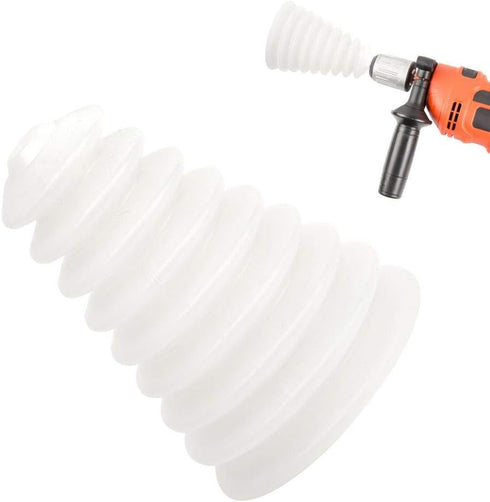 3Pcs Rubber Flexible Electric Hammer Drill Dust Cover for 6mm-16mm Drill Bits Dustproof Impact Drill Power Tool Hand Tools(White)...