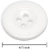12 Pcs White Buttons for Sewing 0.75 inch Lab Coat Buttons 4 Hole Sewing Buttons 30L Plastic Buttons Uniform Buttons Decorative Buttons for Pants ...