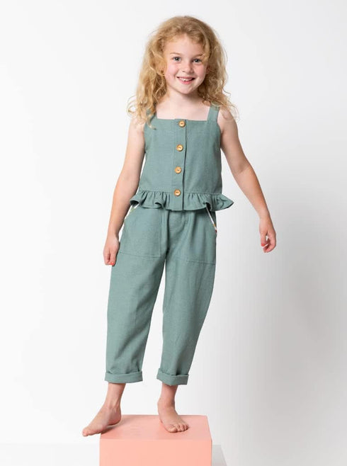 Style Arc Sewing Pattern - Bobby Kids Woven Pant...