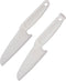 2 PCS Nylon Knife Safe for Kids, Professional Lettuce Knife for Real Cooking, Heat-resistant Plastic Knife for Nonstick Pans, Best as Cake Knife e...