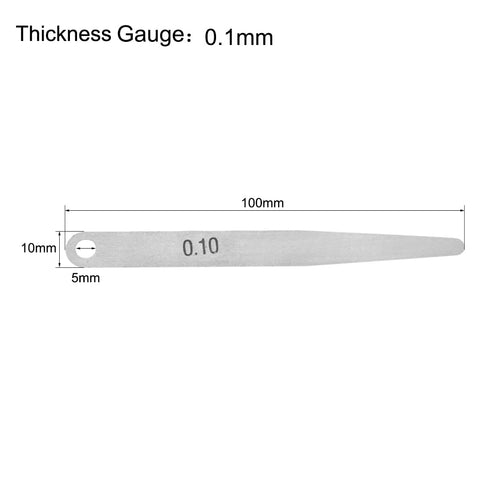 uxcell Metric Thickness Feeler Gauge 0.1mm Stainless Steel Measuring Tool for Gap Width...