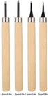 4pcs Wood Carving Knife Carving Chisels Manual Sharpener Carving Tools Set for Woodworking Wood Engraving Rubber Stamp Pattern Carving Craft Proje...