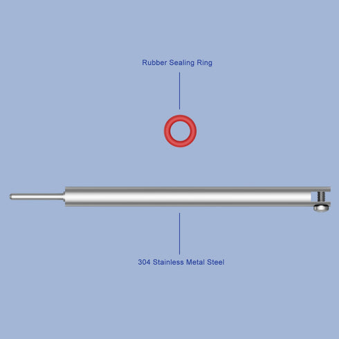 304 Stainless Metal Steel Electrode Holder, Multi-Purpose Screw Type Replaceable Metallic Electrode Holder Clip Working Electrode Holder for Elect...
