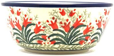 Polish Pottery Bowl - Ice Cream/Dessert - Crimson Bells...