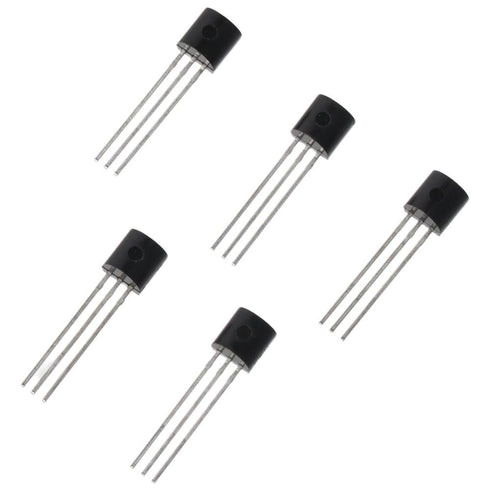 DS18B20 10pcs Black Durable 18B20 TO-92 3 Pins Wire Integrated Circuit Temperature IC Sensor Industrial...