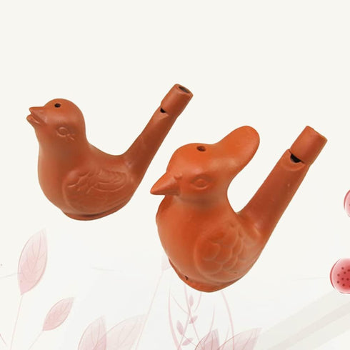 2pcs Water Bird Whistle Funny Bird Whistle Toys Noise Makers Bird Singing Music Toys for Birthday Party Favors Water Warbler Whistle Props Bird To...