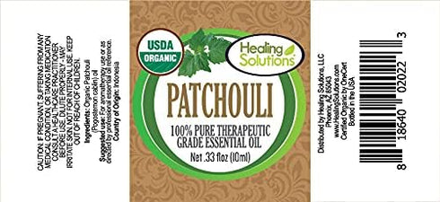 Healing Solutions 10ml Oils - Patchouli Essential Oil - 0.33 Fluid Ounces...