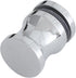 CKB Bathroom Shower Glass Round Single Sided Door Knob Polished Steel with Solid 304 Stainless Steel Door Handle Pull for Bathroom Hardware....