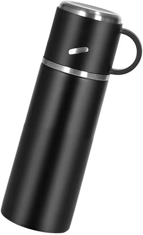 Insulated Water Bottle Travel Coffee Mug Stainless Steel Vacuum Flask Coffee Cups Water Flask for Hot and Cold Drinks 16.23 oz/480ml?Black?...