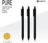 Kaco Gel Pens Black 0.5mm Fine Point 10 Pieces Retractable Aesthetic Pens School Office Supplies (10 Black)...