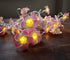 Lxcom Lighting Plumeria Flower String Lights 20LED String Light Hawaiian Foam Artificial Plumeria Flower Battery Powered Fairy Starry Lights for C...