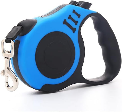 Durable Heavy Duty Nylon Telescopic Dog Rope Automatic Retractable Leash with Non-Slip Handle Walking Pet Leash Accessories, Large, blue...