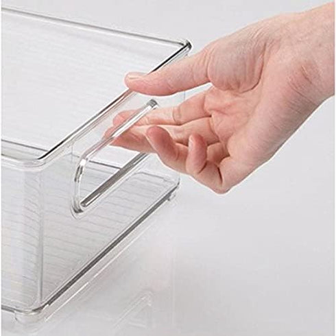 Lifetime Appliance Parts UPGRADED Clear Organizer Storage Bin with Handle Compatible with Kitchen I Best Compatible with Refrigerators, Cabinets &...