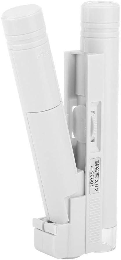 40X LED Magnifier Pocket-sized LED Microscope Micro Lens for Universal Mobile Phones...