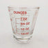 Shot Glass Measure Cup - Acrylic- Incremental Measurements - 1 oz. - 6 tsp. - 2 Tbl. - 30 ml. - Multi Purpose Measuring, Liquid & Dry Ingredients ...