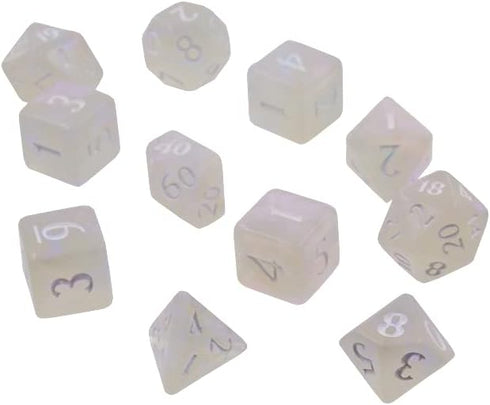 Ultra PRO - Eclipse 11 Dice Set (Arctic White) - Great Dice Set for All Kinds of Card Games and Board Games Such As, DND, MTG, and RPG - UP Your G...