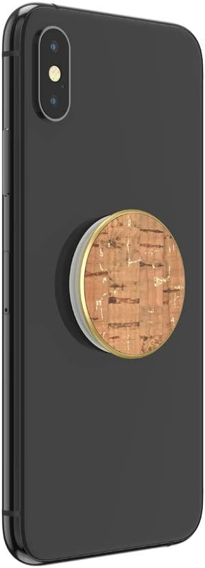 PopSockets: PopGrip with Swappable Top for Phones and Tablets - Metallic Cork Gold......