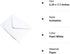 25 PCS Pearl White Envelopes A7 5.35 x 7.7 inches, Perfect for 5x7 Weddings,Invitation Cards,Birthday Greeting RSVP Invite...