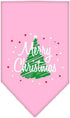 Mirage Pet Products Scribble Merry Christmas Screen Print Bandana for Pets, Small, Yellow...