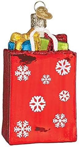 Glass Blown Ornament with S-Hook and Gift Box, Other Selection (Holiday Shopping Bag, 32396)...