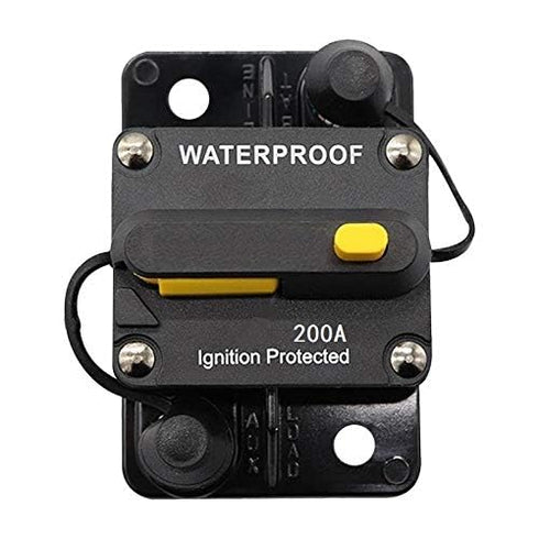 200Amp Circuit Breaker 30A-300A Inline Fuse Inverter with Manual Reset Breaker for Car Truck Rv ATV Marine Boat Vehicles/Electronic Systems...