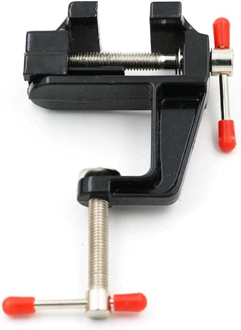 Mini Table Bench Vice Clamp for Jewelry Model Making DIY Repairs Modelling Painting and Crafting-Black (aluminum alloy)...