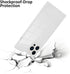 LSL Case for iPhone 13 Pro Max White Soft TPU Bumper Anti-drop Anti-scratch Shock Absorption Protective Wireless Slim Cover Compatible with iPhone...