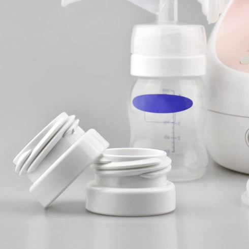 Maymom Bottle Thread Changer Compatible with Spectra 9 Plus S1 S2 Flange, Maymom Widemouth/Avent Flange, Compatible with Lansinoh Mam Pigeon Bottl...