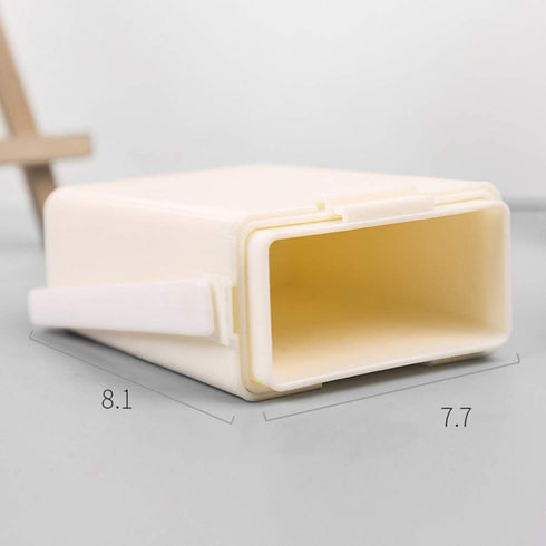 Artibetter Brush Washing Bucket Plastic Triple Detachable Pen Cleaner Barrel Square Watercolor Art Paint Storage Pail Container for Drawing Oil Pa...