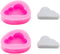 Fewo 2Pcs Tiny Size Cloud Silicone Fondant Mold - Pink, Rectangular Prism, Cake Decoration Molds...