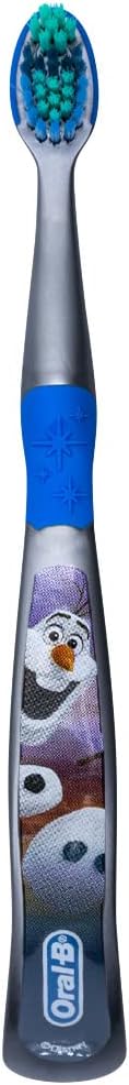 Oral-B Disney Frozen Kids Toothbrush 3+ Years Old Extra Soft Bundle Characters Elsa, Ann & Olaf - Pack of 3...