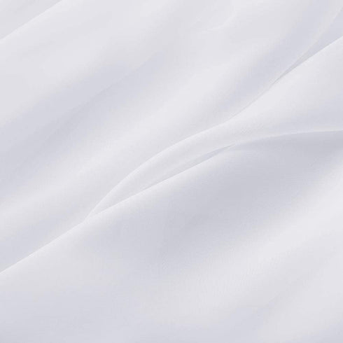MIULEE Window Valance Half Sheer Curtains Rod Pocket Voile Drapes Extra Wide for Small Window Kitchen Cafe One Panel 60 x 18 Inch White...