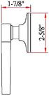 Design House 781815 Scroll Door Lever, Satin Nickel, Dummy/Decorative...
