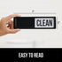 Gorilla Grip Clean and Dirty Dishwasher Magnet Sign, Optional Adhesive, Magnetic, Easy Read, Non-scratch, Heavy Duty Shutter Slide Magnets for Dis...