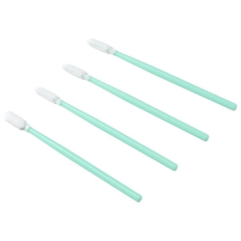 100Pcs Foam Tips Sponge Stick, 3.9'' Foam Swabs, 10cm Cleaning Swab Kit, Flexible Use Wipe Swab for Inkjet Printer, Optical Equipment, Green...