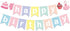 Baking Theme Macaroon Color Sweet Happy Birthday Bunting Garland Banner For Little Bakers Girls Kids Birthday Bakery Chef Cupcake Themed Party Sup...
