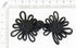 Chinese Frogs Button Closures Hook & Eye Fastener - Sewing Quilting Renaissance Dance Hawaiian Bridal Costumes Outfit Drapery Home Decor-Black -4"...