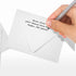 LUXPaper A2 Contour Flap Invitation Envelopes | 4 3/8" x 5 3/4" | White | 80lb. Text | 100% Recycled | 50 Qty...