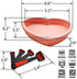 6 Inch Silicone Heart Shaped Rainbow Cake Baking Pans, Heart Cake Layer Pan Set, Non-Stick Silicone Cake Bakeware Mold,4tray Baking Flexible Molds...