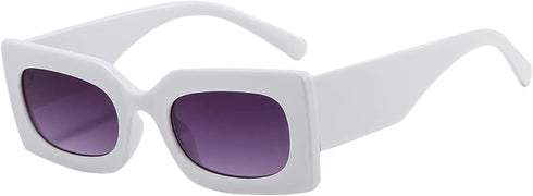 Dollger Retro Rectangle Sunglasses for Women 90’s Vintage Shades Unisex Square Thick Frame Glasses UV Protection...