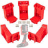 5 Pack Tool Mount for Milwaukee 18V Drill; Battery Holder for Milwaukee M18 Battery MOUNT/Hanger/Dock Holder Fit for 48-11-1820 48-11-1850 48-11-1...
